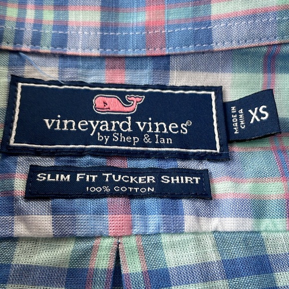 Vineyard Vines Plaid Slim Fit Tucker Long Sleeve Button Down Shirt - Picture 8 of 12